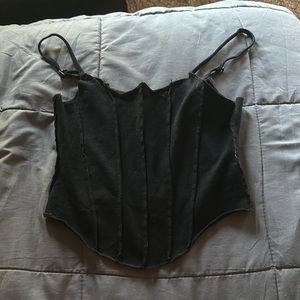 Black corset top